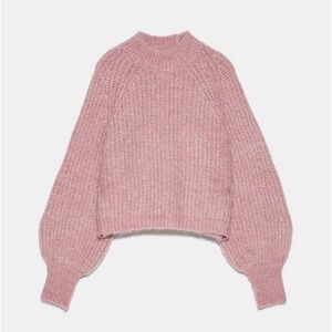 Zara chunky knit high neck sweater
